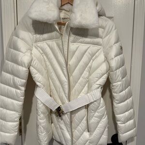 Michael Kors Women's White Puffer Jacket NWT